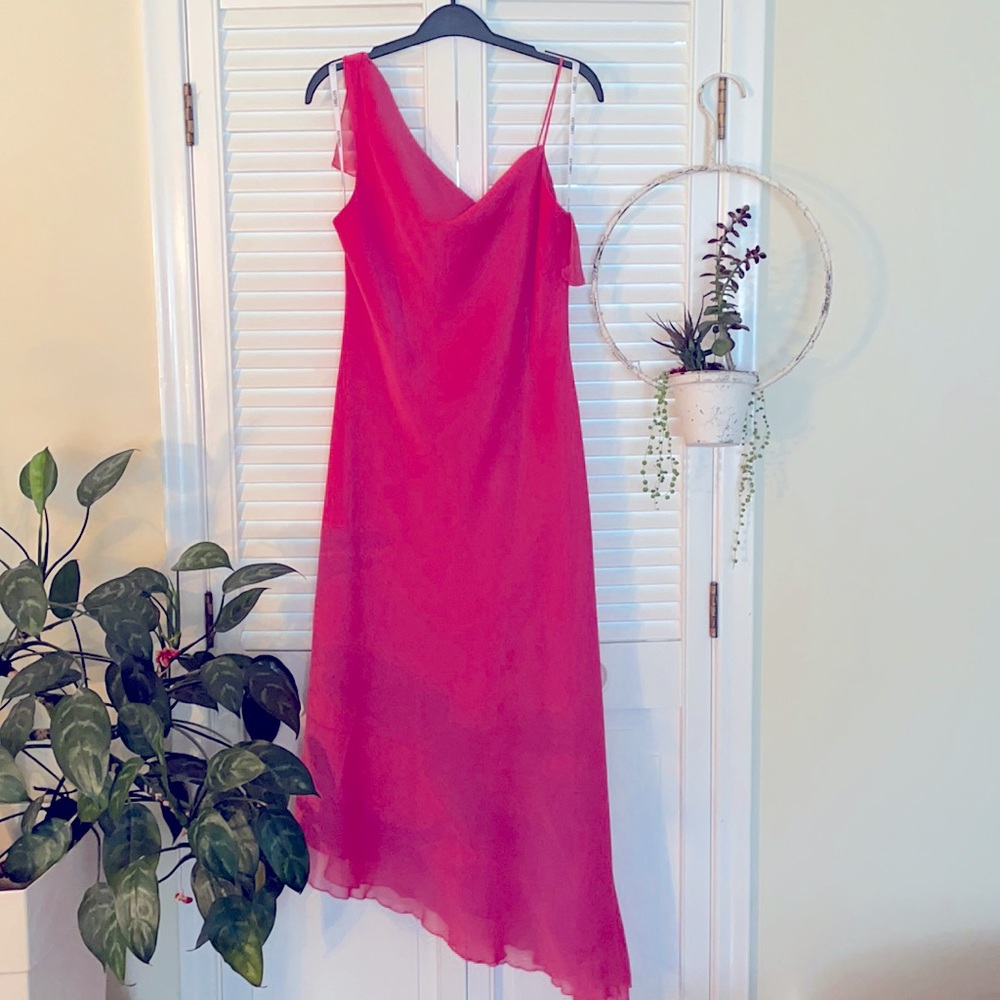Pink evening dress